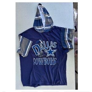 Dallas Cowboys navy blue cropped hoodie Size XL
